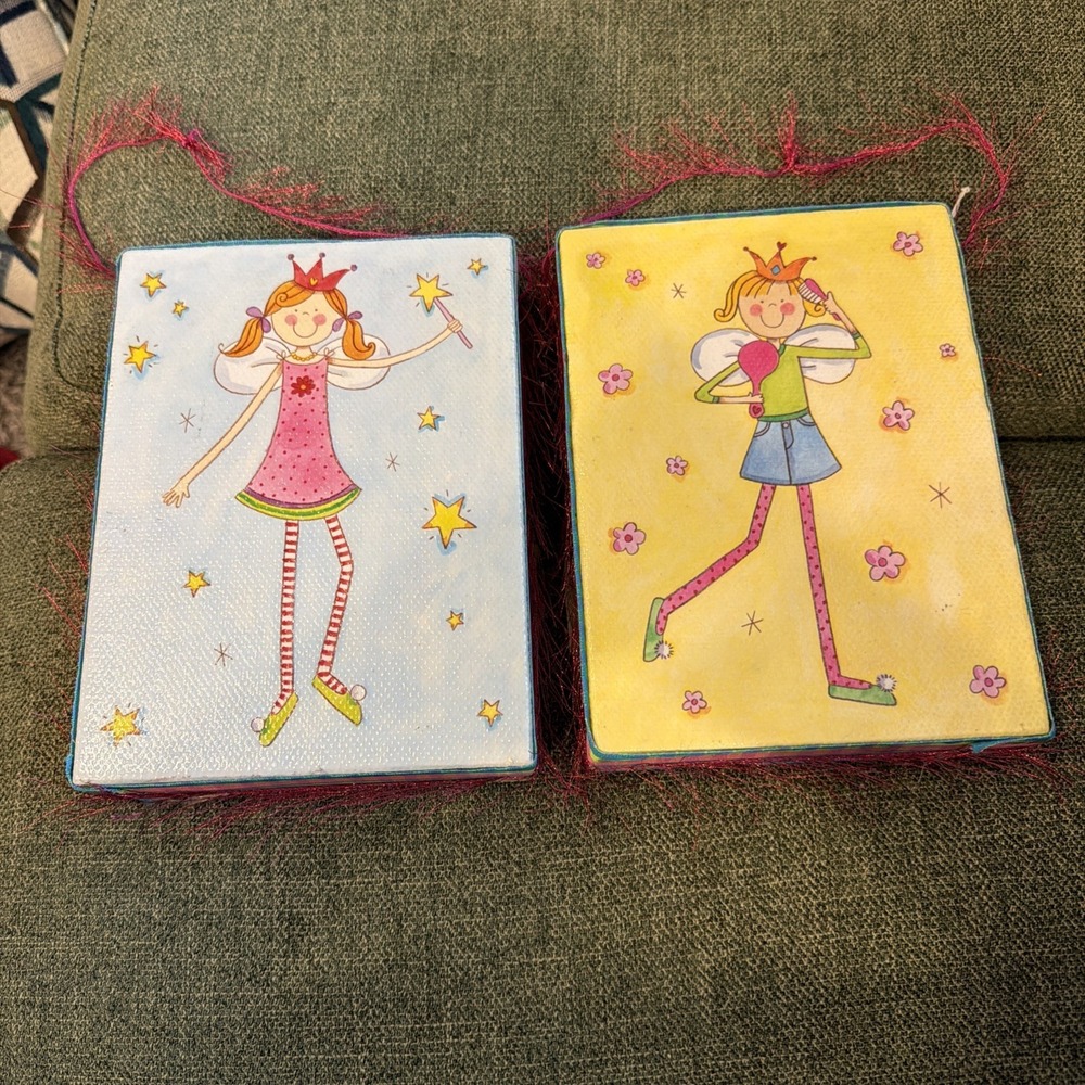 Paragon Picture Gallery Fashion Fairy Canvas Wall Art Lot of 2